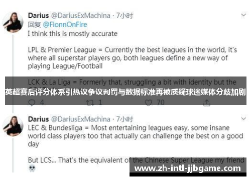 英超赛后评分体系引热议争议判罚与数据标准再被质疑球迷媒体分歧加剧